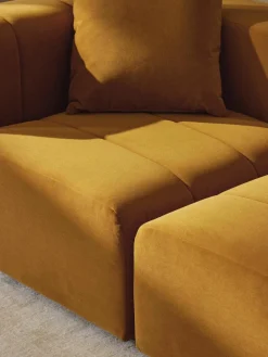 Modulaire fluwelen bank Lena (3-zits)^Westwing Collection Outlet