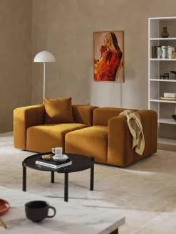 Modulaire fluwelen bank Lena (3-zits)^Westwing Collection Outlet