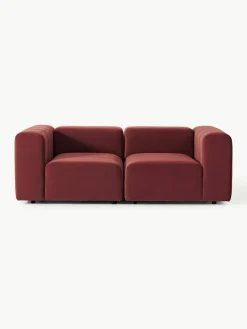 Modulaire fluwelen bank Lena (3-zits)^Westwing Collection New