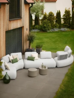 Modulaire halve maan tuinbank Olala^Westwing Collection Outlet