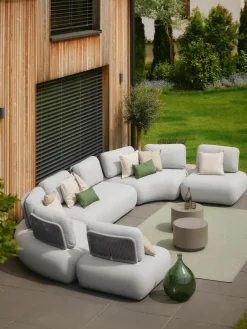 Modulaire halve maan tuinbank Olala^Westwing Collection Outlet