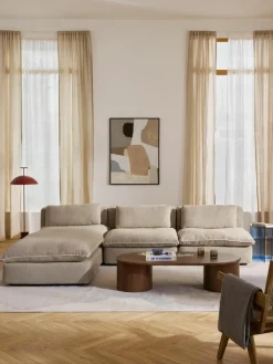 Modulaire hoekbank Felix met poef^Westwing Collection Hot