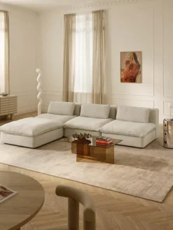 Modulaire hoekbank Felix met poef^Westwing Collection Best