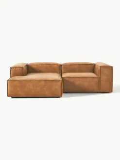 Modulaire hoekbank Lennon van gerecycled leer^Westwing Collection New