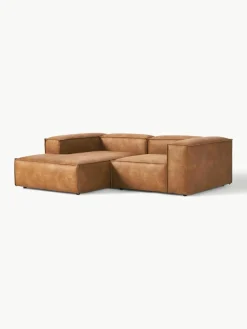 Modulaire hoekbank Lennon van gerecycled leer^Westwing Collection New