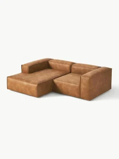 Modulaire hoekbank Lennon van gerecycled leer^Westwing Collection New