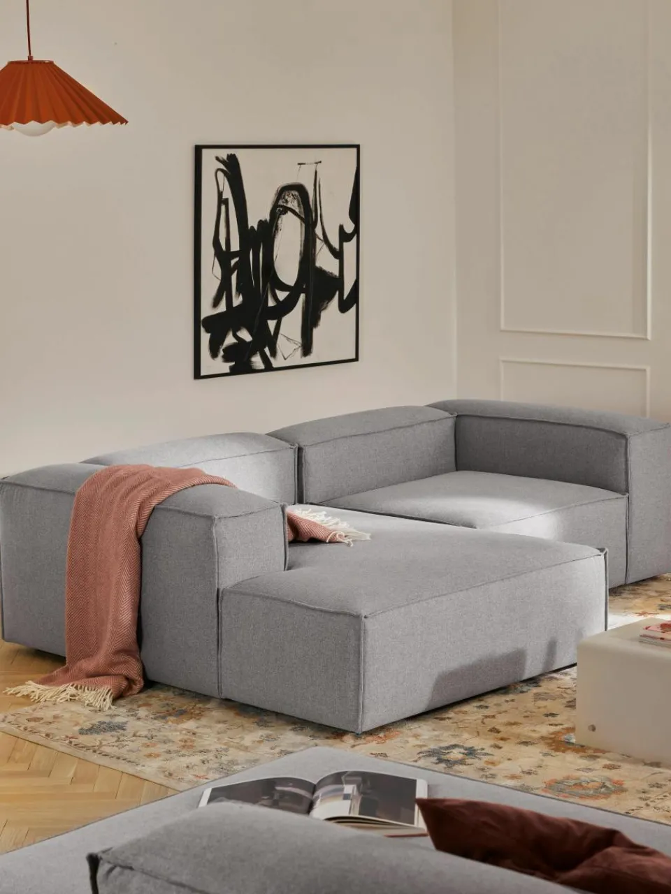 Modulaire hoekbank Lennon^Westwing Collection Hot