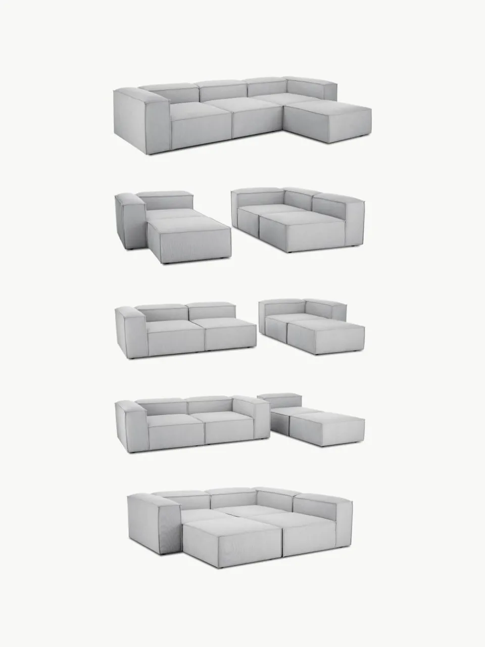 Modulaire hoekbank Lennon^Westwing Collection Hot