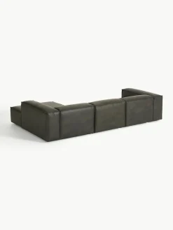 Modulaire hoekbank Lennon van gerecycled leer^Westwing Collection Outlet