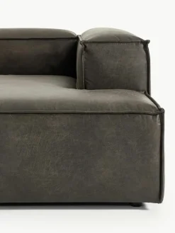 Modulaire hoekbank Lennon van gerecycled leer^Westwing Collection Outlet