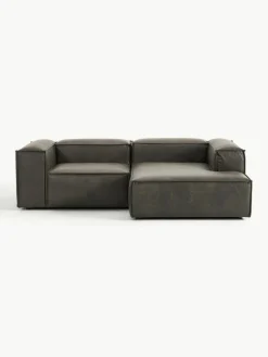 Modulaire hoekbank Lennon van gerecycled leer^Westwing Collection Fashion