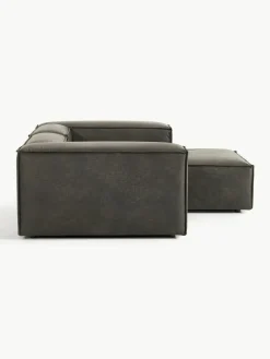 Modulaire hoekbank Lennon van gerecycled leer^Westwing Collection Fashion