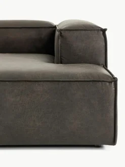 Modulaire hoekbank Lennon van gerecycled leer^Westwing Collection Fashion