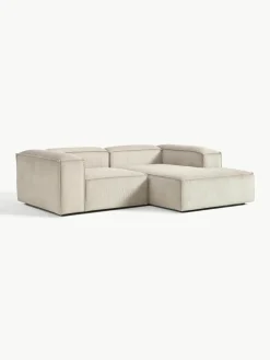 Modulaire hoekbank Lennon van corduroy^Westwing Collection Outlet