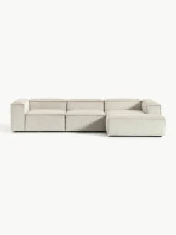 Modulaire hoekbank Lennon van corduroy^Westwing Collection Online