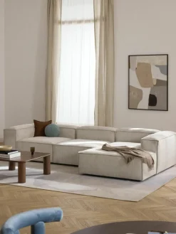 Modulaire hoekbank Lennon van corduroy^Westwing Collection Online
