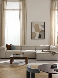 Modulaire hoekbank Lennon van corduroy^Westwing Collection Online