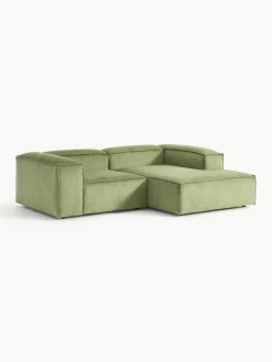 Modulaire hoekbank Lennon van corduroy^Westwing Collection New