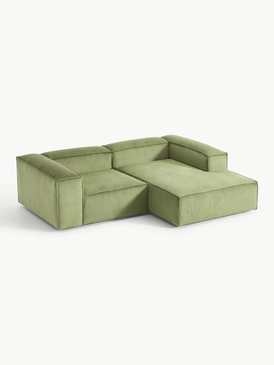 Modulaire hoekbank Lennon van corduroy^Westwing Collection New