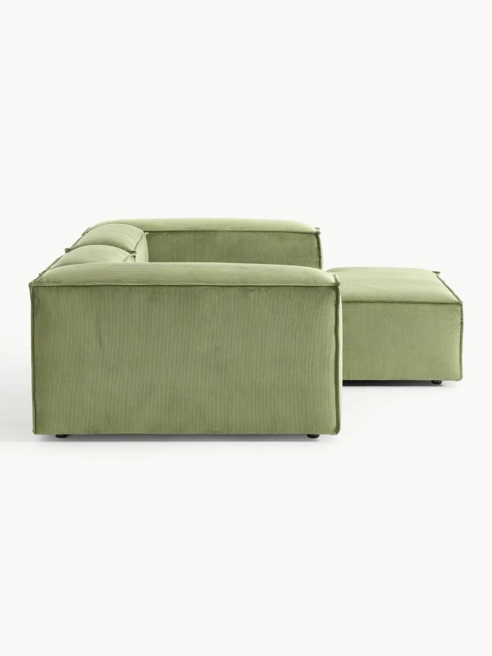 Modulaire hoekbank Lennon van corduroy^Westwing Collection New