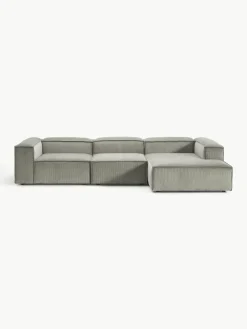 Modulaire hoekbank Lennon van corduroy^Westwing Collection Fashion