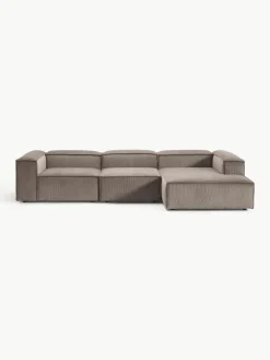 Modulaire hoekbank Lennon van corduroy^Westwing Collection Fashion