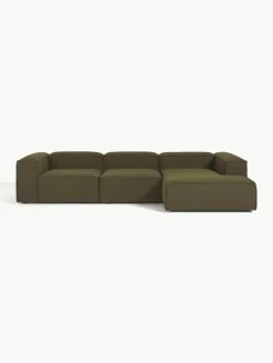 Modulaire hoekbank Lennon uit bouclé^Westwing Collection Outlet