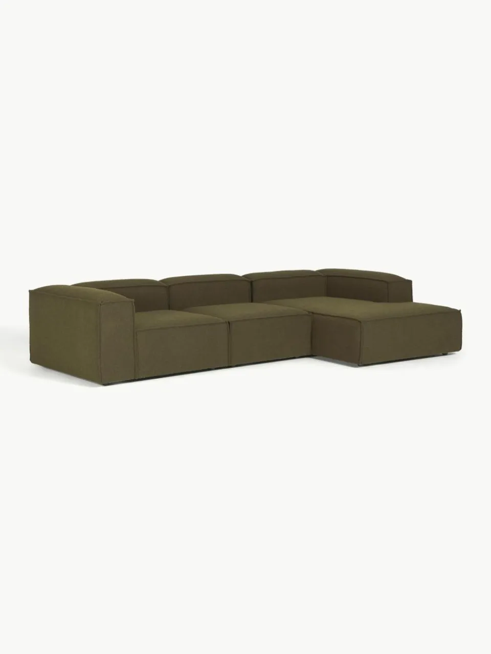 Modulaire hoekbank Lennon uit bouclé^Westwing Collection Outlet