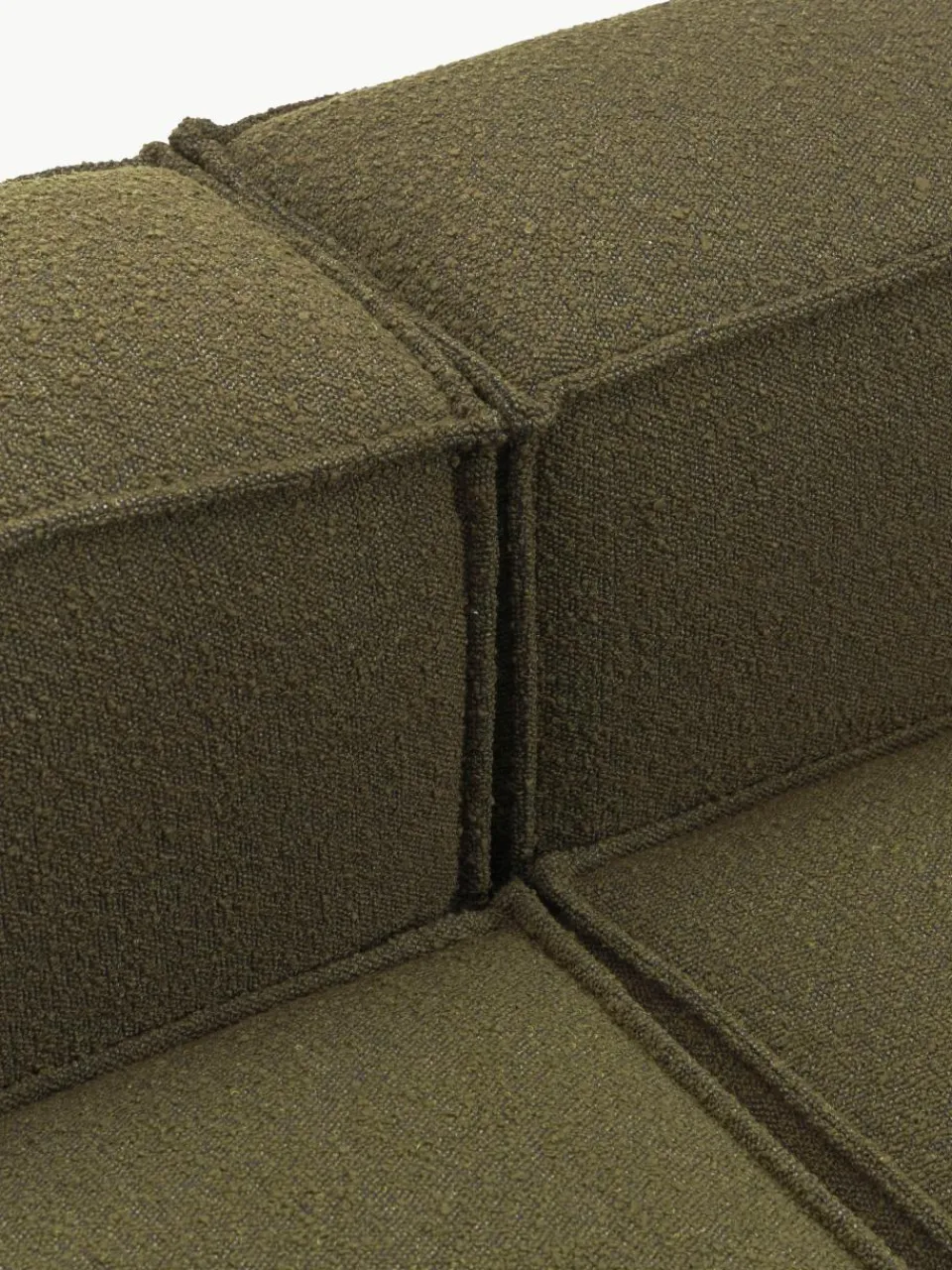 Modulaire hoekbank Lennon uit bouclé^Westwing Collection Outlet