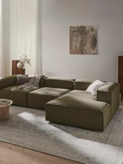 Modulaire hoekbank Lennon uit bouclé^Westwing Collection Outlet