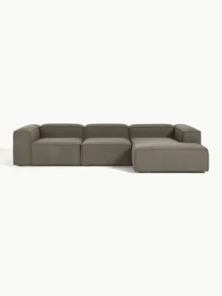 Modulaire hoekbank Lennon uit bouclé^Westwing Collection New