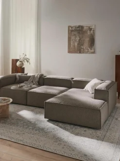 Modulaire hoekbank Lennon uit bouclé^Westwing Collection New