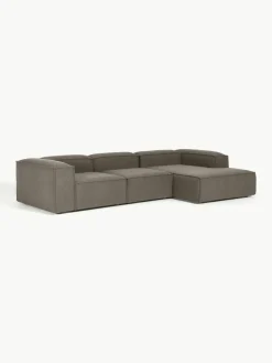 Modulaire hoekbank Lennon uit bouclé^Westwing Collection New