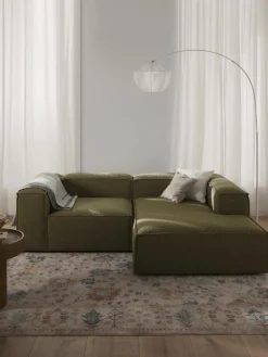 Modulaire hoekbank Lennon uit bouclé^Westwing Collection Discount