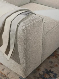 Modulaire hoekbank Lennon uit bouclé^Westwing Collection Online