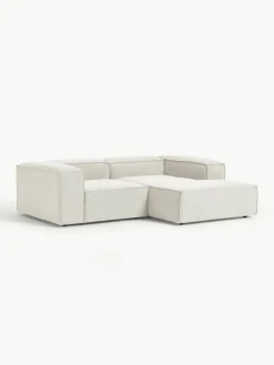 Modulaire hoekbank Lennon uit bouclé^Westwing Collection Online
