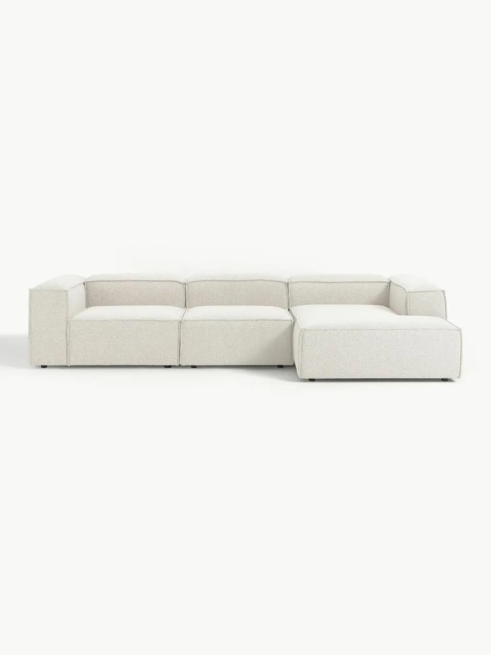 Modulaire hoekbank Lennon uit bouclé^Westwing Collection Sale