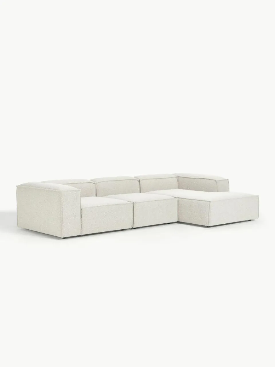 Modulaire hoekbank Lennon uit bouclé^Westwing Collection Sale