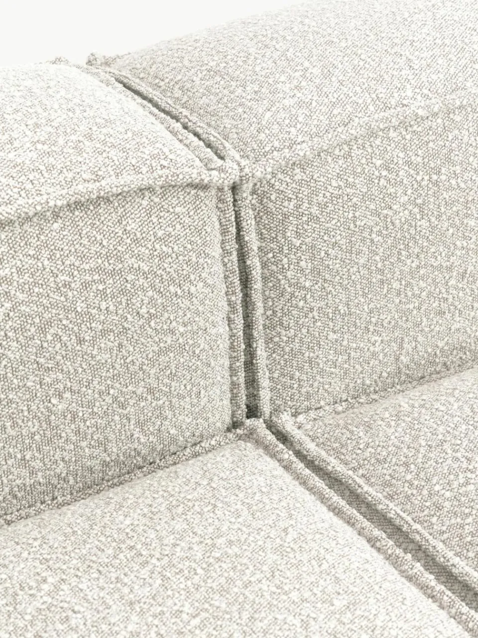 Modulaire hoekbank Lennon uit bouclé^Westwing Collection Sale