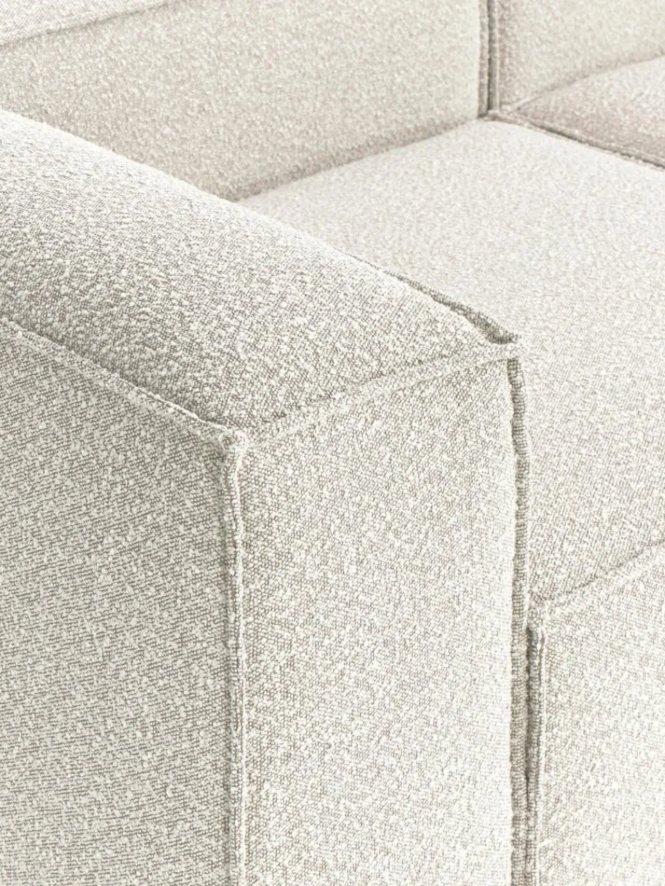 Modulaire hoekbank Lennon uit bouclé^Westwing Collection Sale