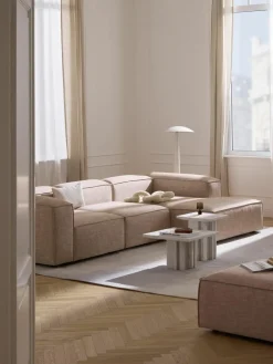 Modulaire hoekbank Lennon van linnenmix^Westwing Collection Online