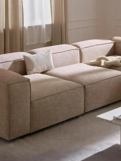 Modulaire hoekbank Lennon van linnenmix^Westwing Collection Online
