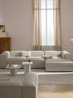 Modulaire hoekbank Lennon van linnenmix^Westwing Collection Fashion