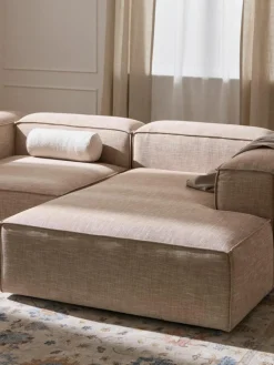 Modulaire hoekbank Lennon van linnenmix^Westwing Collection Discount