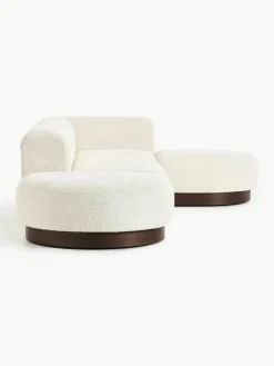 Modulaire hoekbank Natalie van teddy-bouclé^Westwing Collection Clearance