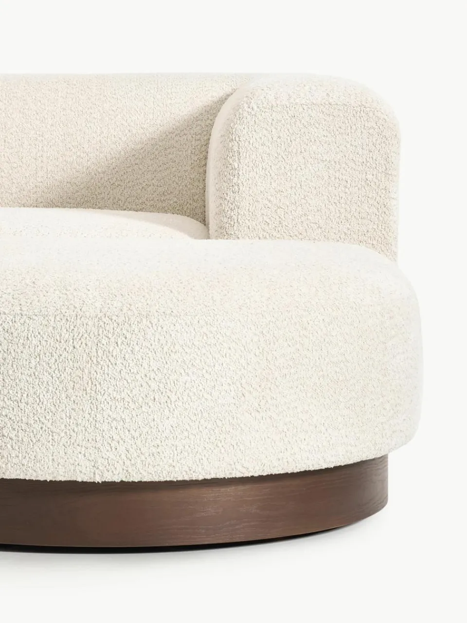 Modulaire hoekbank Natalie van teddy-bouclé^Westwing Collection Clearance