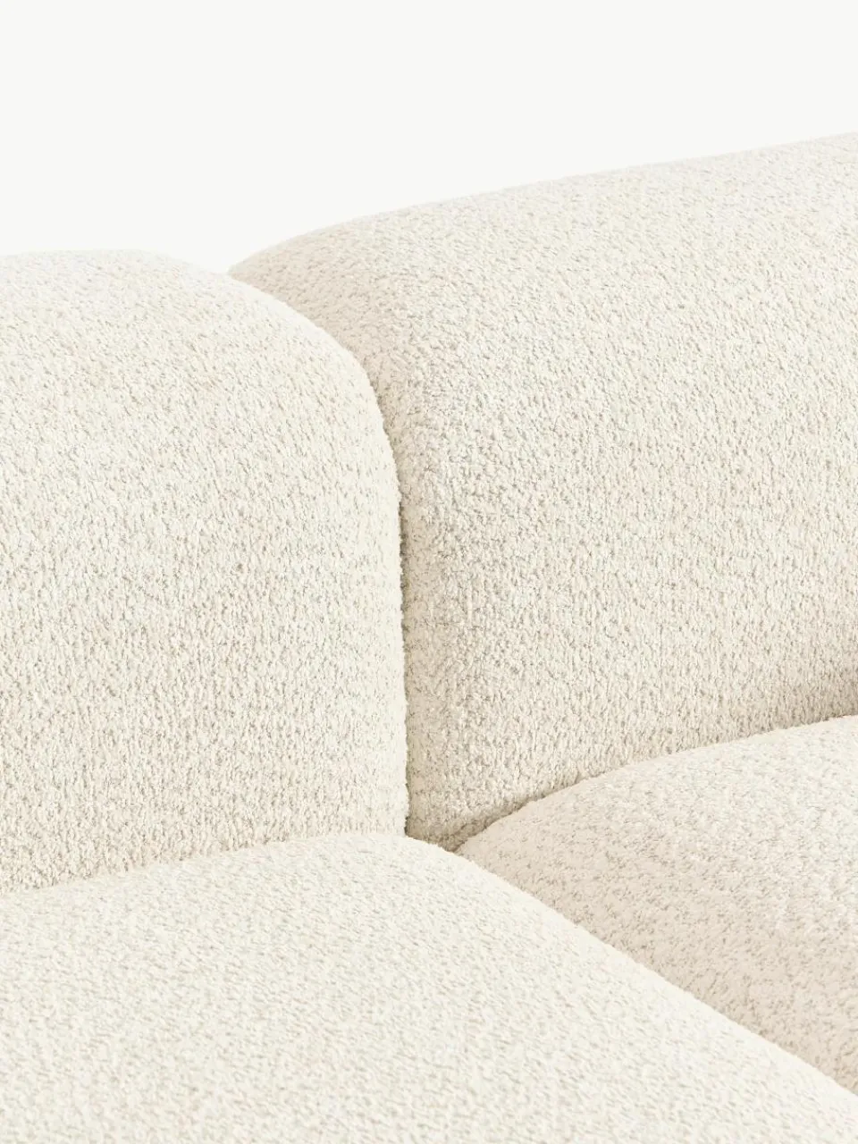 Modulaire hoekbank Natalie van teddy-bouclé^Westwing Collection Clearance
