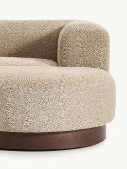 Modulaire hoekbank Natalie van teddy-bouclé^Westwing Collection Best