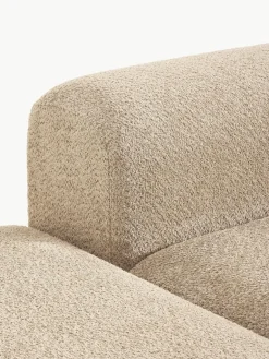 Modulaire hoekbank Natalie van teddy-bouclé^Westwing Collection Best