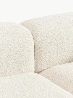 Modulaire hoekbank Natalie van teddy-bouclé^Westwing Collection Fashion